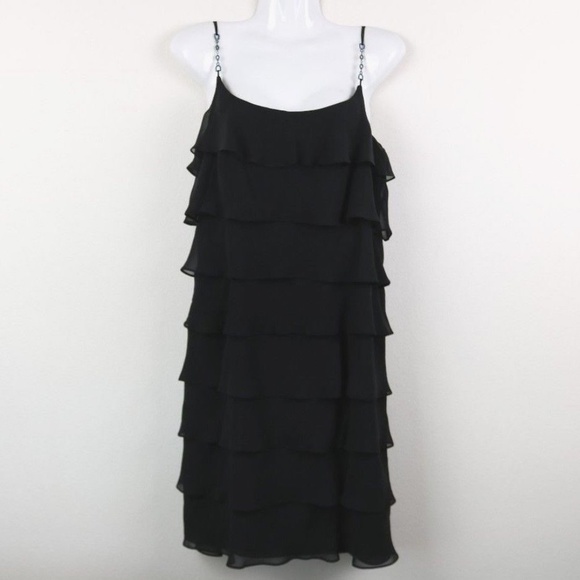 Kay Unger Dresses & Skirts - Kay Unger Faux Layered Black Cocktail Dress